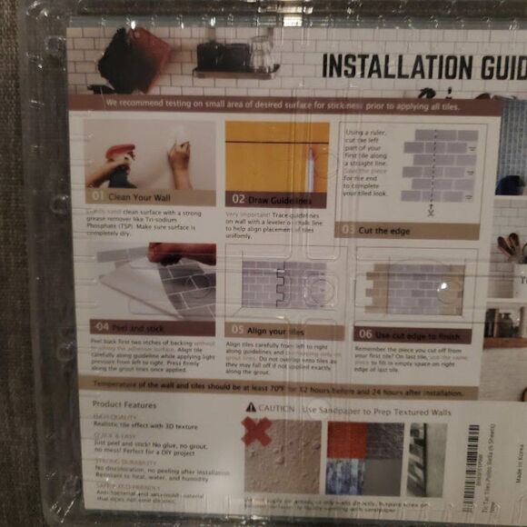 3 packs of Tic Tac Tiles_3D Peel and Stick Wall Tile_Polito Bella - Picture 9 of 16